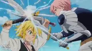 meliodas vs gilthunder dublado e hd [upl. by Ainatit459]