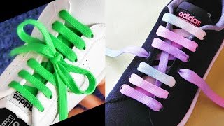 〔靴紐の結び方〕結び目が真ん中になる靴ひもの通し方 センター結び how to tie shoelaces 〔生活に役立つ！〕 [upl. by Lua270]