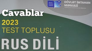 Rus dili yeni test toplusu cavabları 2023 DİM [upl. by Onia]