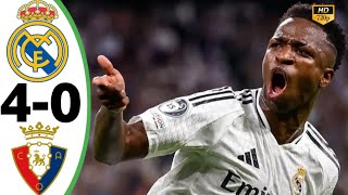 Real Madrid vs Osasuna 40  All Goals amp Highlights 2024 [upl. by Iphagenia426]