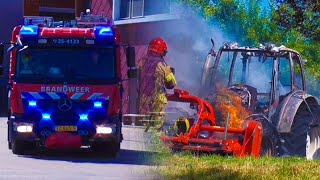 trekker brand in Almere brandweer Almere Veluws kant 25 4133 met spoed [upl. by Stagg608]