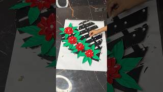 Beautiful Leaf Shaped Wall Decor Craft short youtubeshort reel viral diycrafts trending [upl. by Yart]