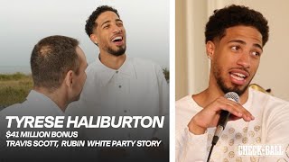 Tyrese Haliburton Best PG in the NBA amp Rubin White Party Story [upl. by Atazroglam]