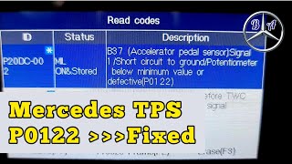 Mercedes P0122 Accelerator Pedal Fault FixedTPS [upl. by Monte]