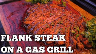 Flank Steak on a Gas Grill  How To Cook Steak [upl. by Orferd]