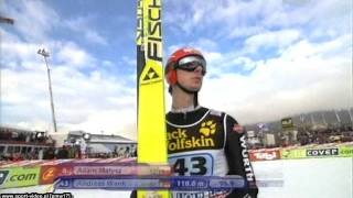 FIS Ski Jumping  Adam Małysz vs Andreas Wank GaPa 2009  I Round [upl. by Herstein]