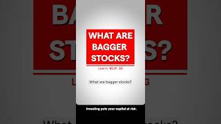 What are Bagger Stocks and how do they work stockmarket Investing [upl. by Nataline]