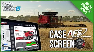 NEW CASE Axial Flow Combine Screen for Sim Dashboard  Farming Simulator 22 [upl. by Hennie]