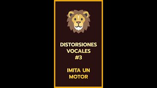 🦁 Cómo hacer distorsión de BANDAS VENTRICULARES imitando un motor  Distorsiones vocales 3 [upl. by Yci]