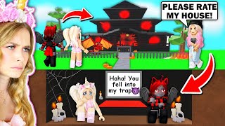 Fan TRAPPED US In A SCARY HOUSE While Rating Houses In Adopt Me Roblox [upl. by Gnav688]