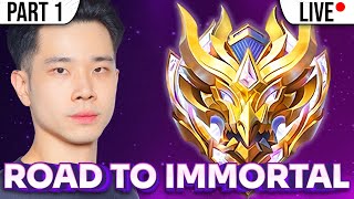 PUSH RANK KE IMMORTAL MOBILE LEGENDS PART 1 LIVE [upl. by Casta]