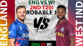 ENGLAND VS WEST INDIES 2ND T20I PROBABLE 11 [upl. by Lefton133]