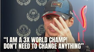 Max Verstappen SAVAGE Respond on Lando Norris No Need to Change My Driving Style 3X WORLD CHAMP [upl. by Erihppas]