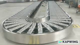 Airport Arrival Baggage Carousel Conveyor System in Bangladesh Supply and Installation Process [upl. by Enilrac]