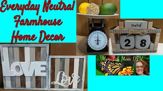 DIY DOLLAR TREE dollartreediy dollartreedecor NEUTRAL FARMHOUSE EVERYDAY DECOR kirklandsdupe [upl. by Zicarelli982]