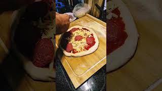 Salami pizza [upl. by Ecyar]