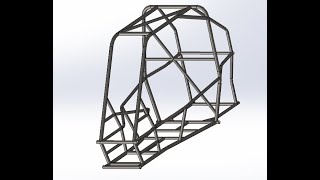 How to build BAJA Rollcage in solidworks Rear Roll Hoop part1 [upl. by Darees]