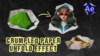 Crumple Paper Effect Green Screen  HD with Sound Effect [upl. by Ysiad381]