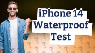 Is it OK to drop iPhone 14 in water [upl. by Nalod630]