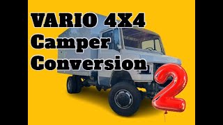 Mercedes Vario 4X4 Camper Conversion Part 2 [upl. by Bigler]