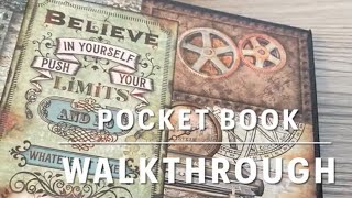 Pocket Book Walkthrough using Lady Vagabond Lifestyle by Stamperia [upl. by Clarissa]