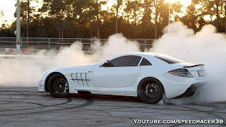 Worlds fastest RENNtech SLR McLaren destroying its tires [upl. by Christian]