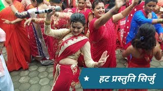 हट प्रस्तुति सिर्जु अधिकारी Mata lajai le bhaya bhutukka by Sirju Adhikari Live Prg teej 2074 [upl. by Ardnua323]