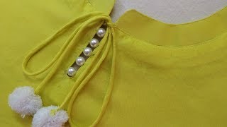 Latest and Easy Neck Design for KurtiSuit Cutting and Stitching [upl. by Orips178]