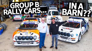 Ken Block Drives a Ford RS200 to Dinner  Group B Rally Car Heaven in a BARN [upl. by Lough]