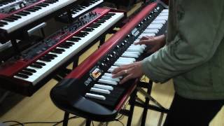 KORG SV1 88 REVERSE DEMO RHODES NA CLASSIC KEYBOARDS [upl. by Nyletak]