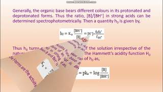 Acids and Bases Lecture 10 Hammetts Acidity Function [upl. by Stanford142]