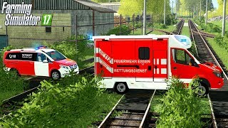 LS17  Notarzt Einsatz im Sägewerk Alarm für den Rettungsdienst [upl. by Teagan]