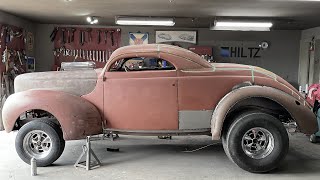 Applying the steering and the front end on the 1940 Ford [upl. by Freedman]