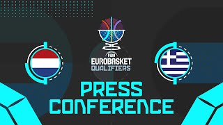 Netherlands v Greece  Press Conference  FIBA EuroBasket 2025 Qualifiers [upl. by Susie]