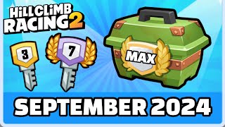 🔥ALL ADVENTURE KEYS SEPTEMBER 2024  Hill Climb Racing 2 [upl. by Groveman]