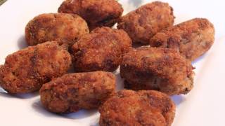 Italian Rice Croquettes  Arancini  Rice Balls Recipe [upl. by Uamak]