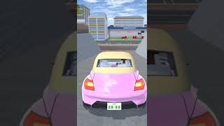 Pink Mini Cooper Car Racing🏇 Top Mini Cooper  Lamborghini  SAKURA SCHOOL SIMULATOR [upl. by Maxentia]