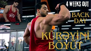 KÜRƏYİNİ BÖYÜT BACK DAY SIRT İDMANI YARIŞA 4HƏFTƏ [upl. by Martie]