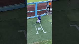 MLB catcher Austin Barnes shows us his pregame warm up routine What do you include in yours mlb [upl. by Corina134]