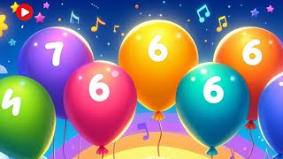 The Balloon Song  Learn Colors with Balloons  Nursery Rhymes and Kids Songs [upl. by Osnola]