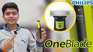 Philips OneBlade Review  How To Trim Using 360 Blade  Best for Grooming [upl. by Atinomar]