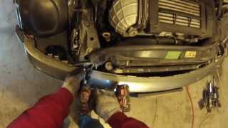 Front End Service mode 200206 MINI Cooperradiatorbumper removal howto [upl. by Rorrys]