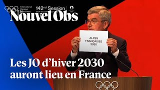 Les JO dhiver de 2030 attribués aux Alpes françaises annonce le CIO [upl. by Avlasor]