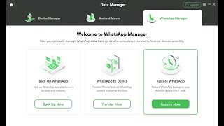 DroidKit How to Restore WhatsApp from WhatsApp Backup [upl. by Amaso]