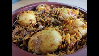 Egg Biryani  Pressure Cooker  Simple Recipe  Karnataka Paakashaale  Kannada 4K  ಮೊಟ್ಟೆ Rice [upl. by Marshall]