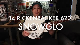 14 Rickenbacker Limited Edition 620 Snowglo  Review amp Demo [upl. by Alhahs]