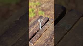 How to make a countersink from a selftapping screw diy [upl. by Ylirama]