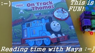 Thomas the Tank Engine Reading Book On the Track with Thomas [upl. by Goff717]