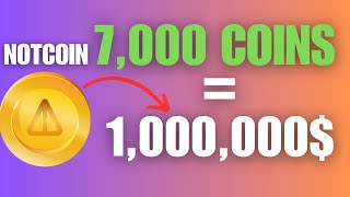 NOTCOIN EXPLOSION 💥 1K to 1M 🤯 The WILDEST Crypto Moonshot of 2024 [upl. by Arag]