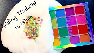 Adding Makeup Slime  asmrsounds satisfying viral viralvideo [upl. by Chang]